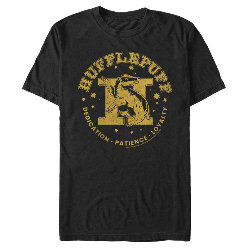 Men's Harry Potter Hufflepuff Dedication, Patience, and Loyalty T-Shirt