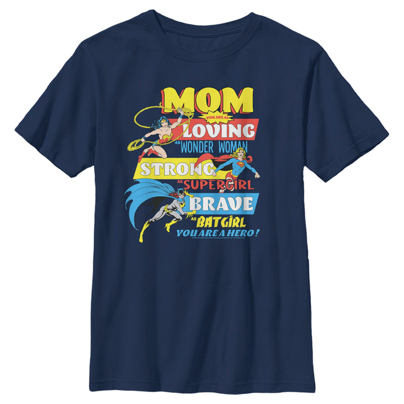 Boy's Justice League Mom You Are a Hero! T-Shirt
