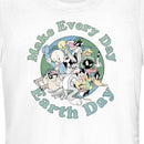 Junior's Looney Tunes Every Day Is Earth Day Gang T-Shirt