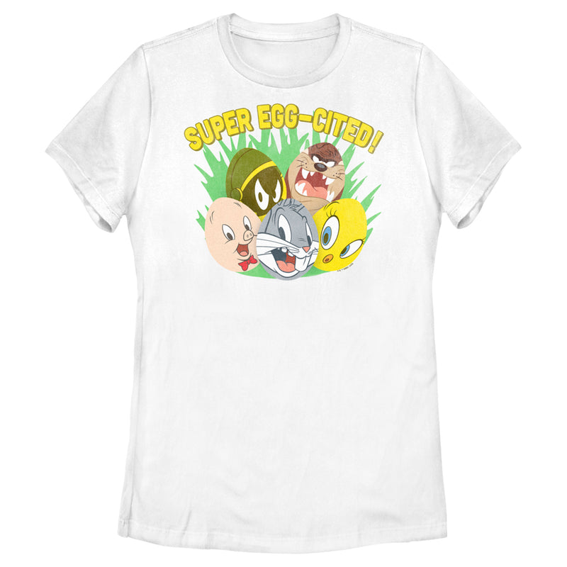 Women's Looney Tunes Super Egg-Cited Group Portrait T-Shirt