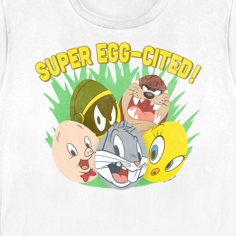 Women's Looney Tunes Super Egg-Cited Group Portrait T-Shirt