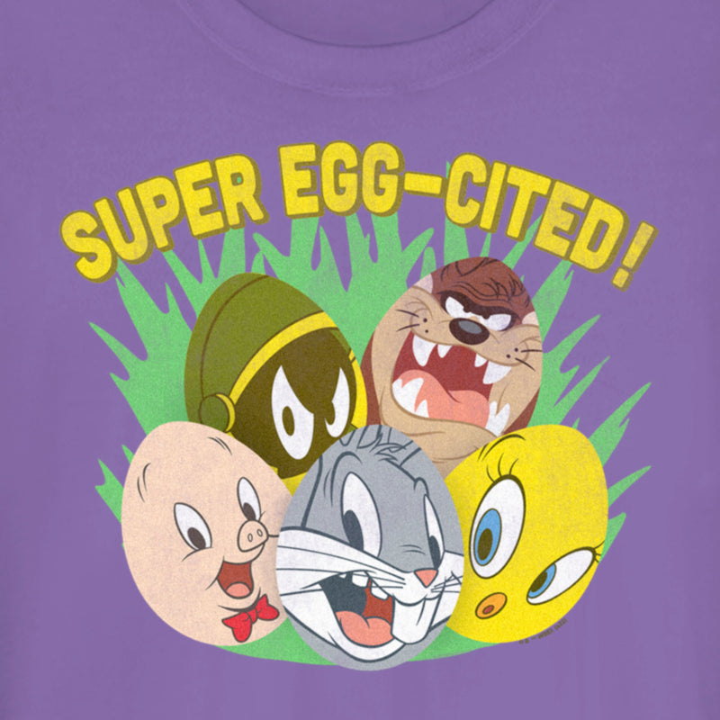 Junior's Looney Tunes Super Egg-Cited Group Portrait T-Shirt