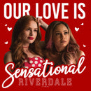 Junior's Riverdale Cheryl and Tori Sensational Love T-Shirt