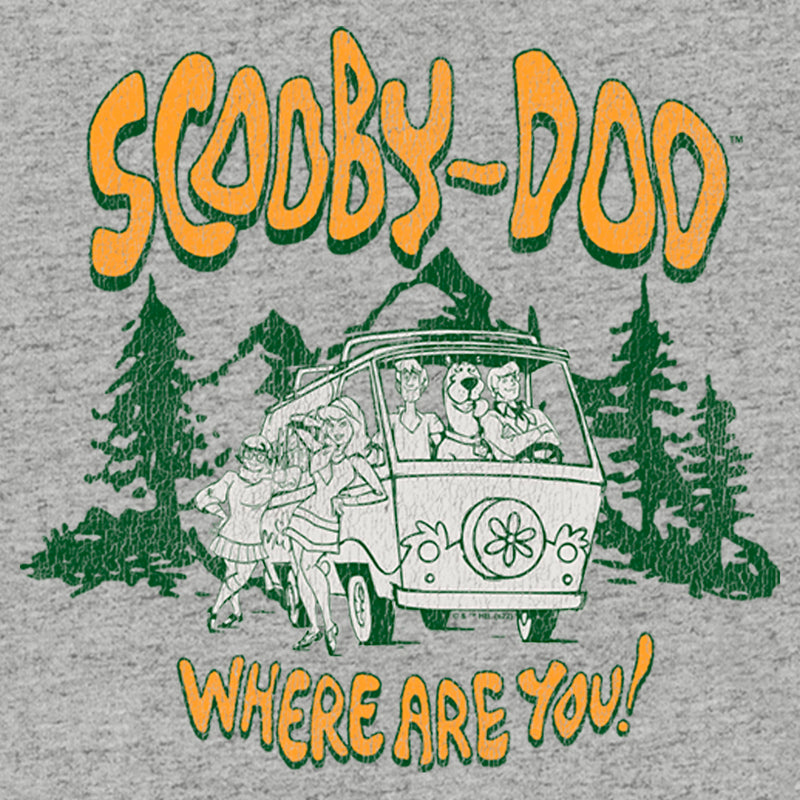 Men's Scooby Doo Mystery Gang Van Where Are You? T-Shirt