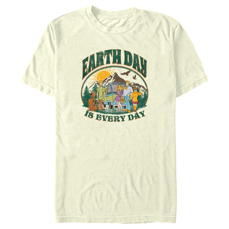 Men's Scooby Doo Every Day Is Earth Day Mystery Gang T-Shirt