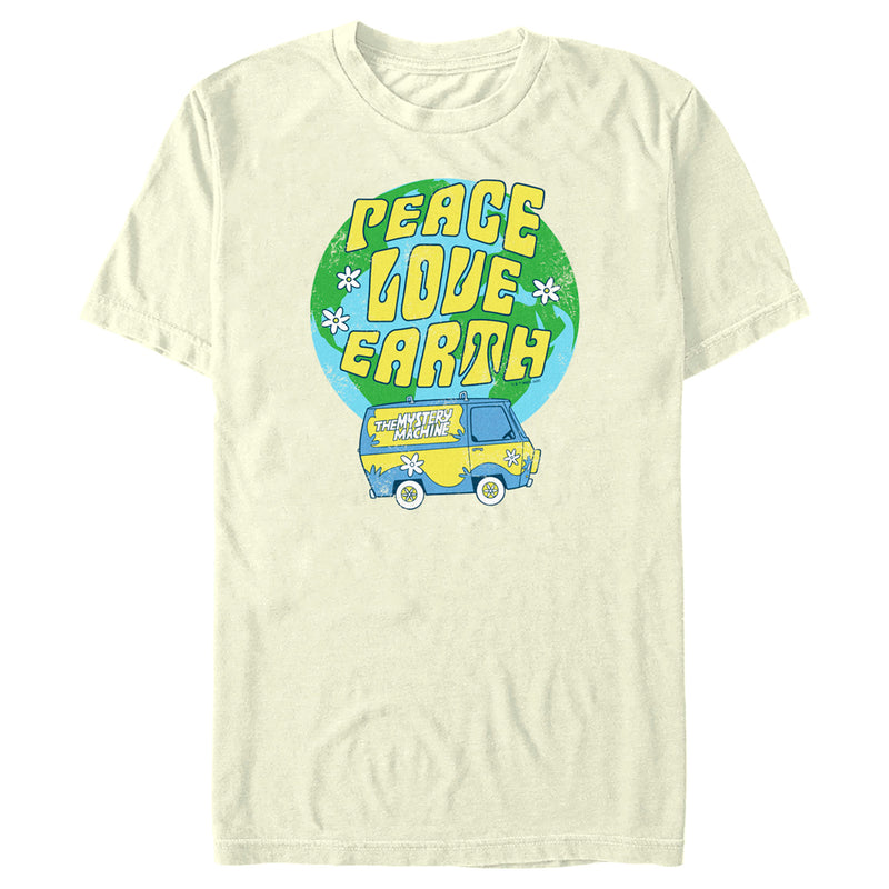 Men's Scooby Doo Peace Love Earth T-Shirt