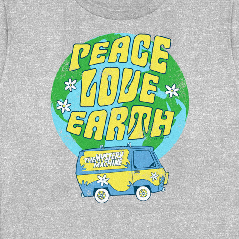 Women's Scooby Doo Peace Love Earth T-Shirt