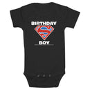 Infant's Superman Birthday Boy Logo Onesie