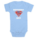 Infant's Superman Birthday Boy Logo Onesie