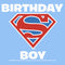 Infant's Superman Birthday Boy Logo Onesie