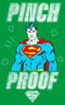 Junior's Superman St. Patrick's Day Pinch Proof Man of Steel T-Shirt