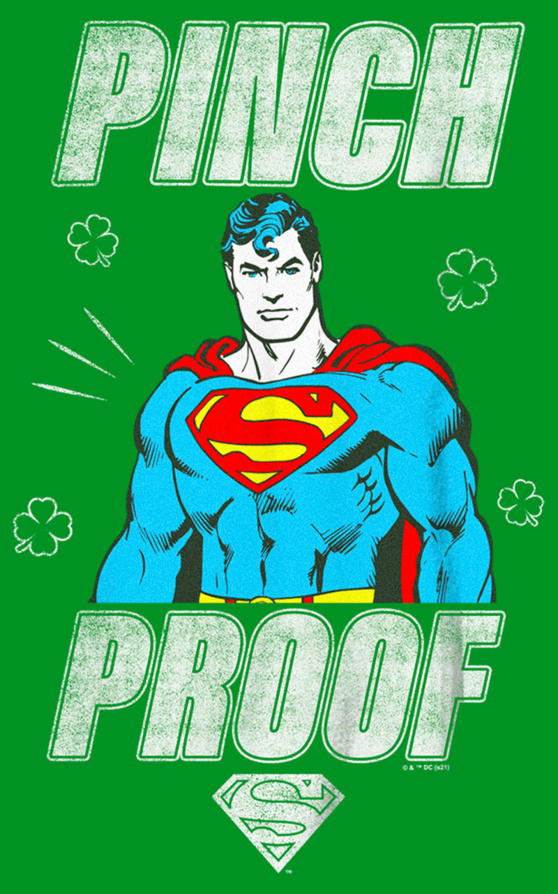 Boy's Superman St. Patrick's Day Pinch Proof Man of Steel T-Shirt