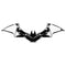 Men's The Batman Black White Bat Logo T-Shirt