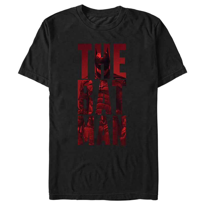 Men's The Batman Red Standing Portrait T-Shirt