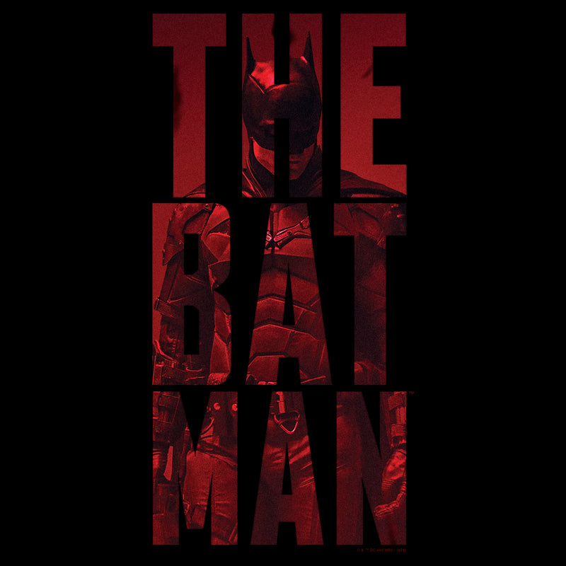 Men's The Batman Red Standing Portrait T-Shirt