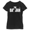 Girl's The Batman Black and White Silhouette T-Shirt