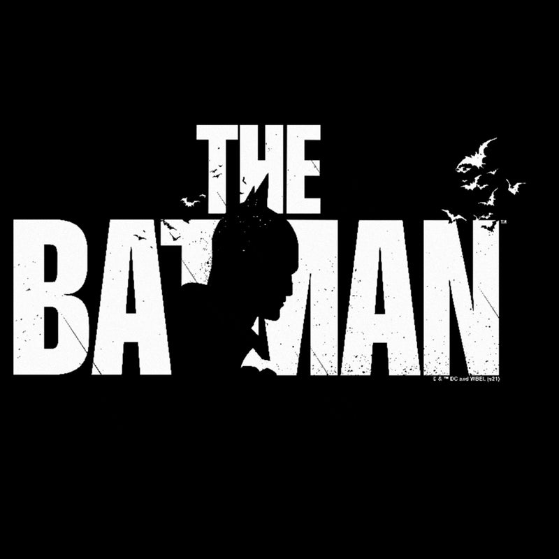 Women's The Batman Black and White Silhouette T-Shirt