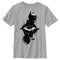 Boy's The Batman Mirror Riddler Skyline T-Shirt