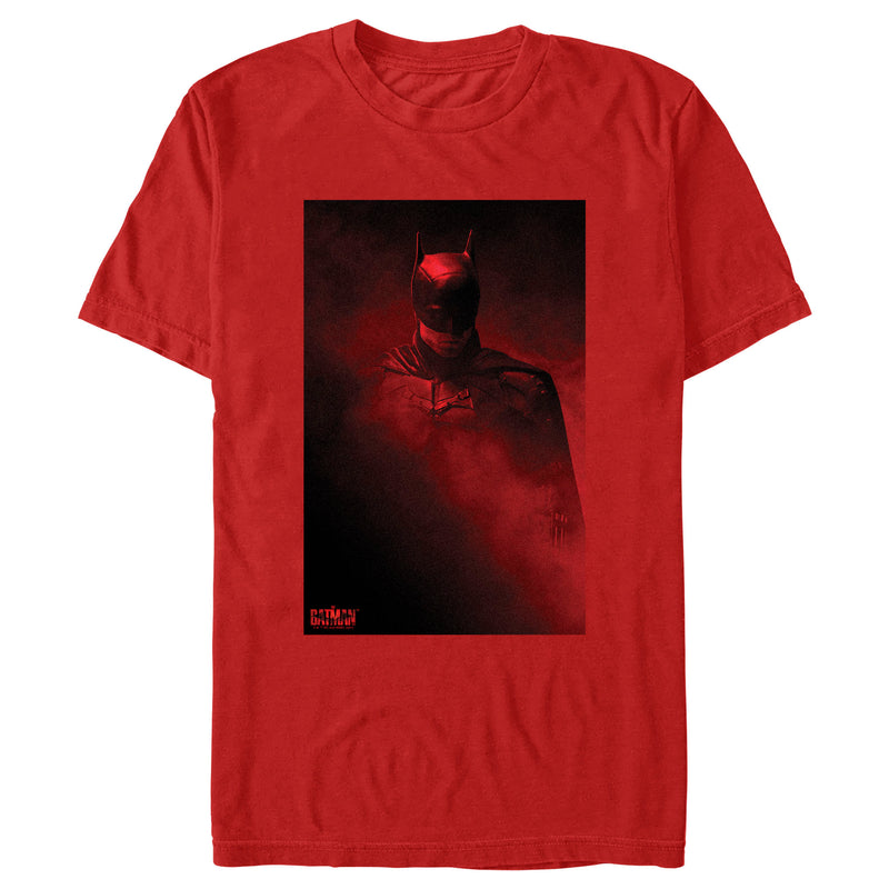 Men's The Batman Red Shadow Poster T-Shirt