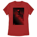 Women's The Batman Red Shadow Poster T-Shirt