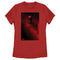 Women's The Batman Red Shadow Poster T-Shirt