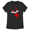 Women's The Batman Artistic Red & White Graffiti T-Shirt