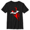 Boy's The Batman Artistic Red & White Graffiti T-Shirt