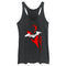 Women's The Batman Artistic Red & White Graffiti Racerback Tank Top