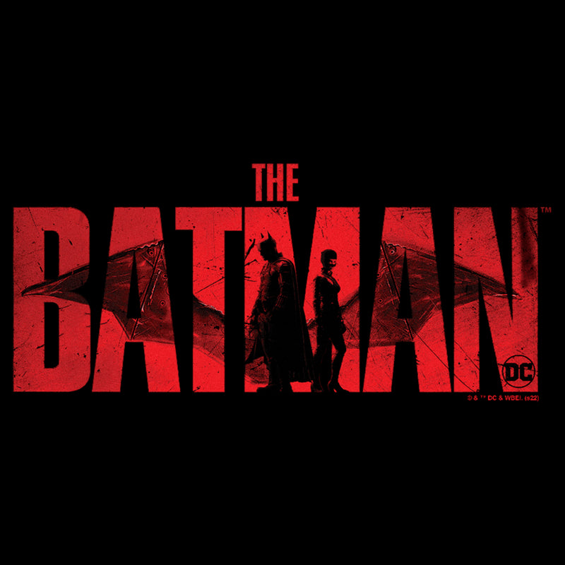 Men's The Batman Catwoman Red Logo T-Shirt
