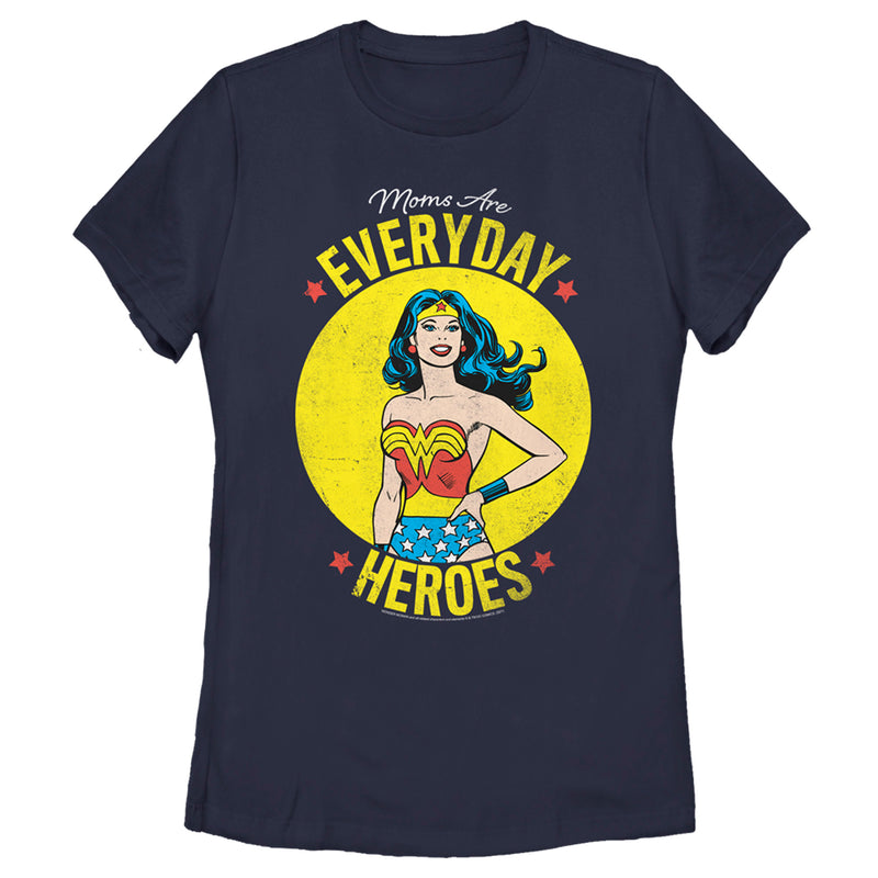 Women's Wonder Woman Moms Are Everyday Heroes T-Shirt