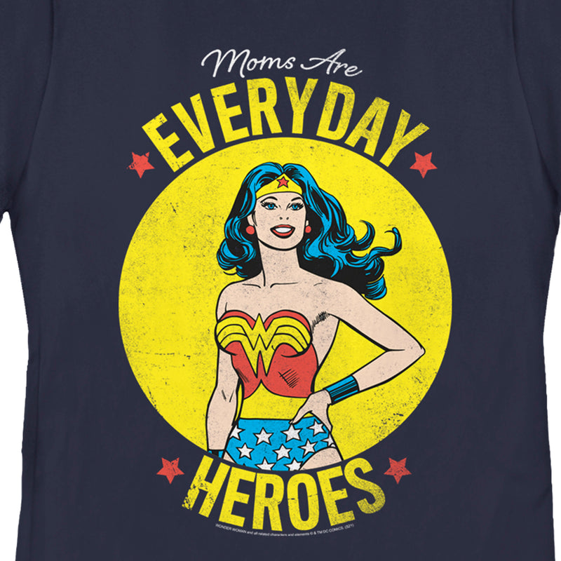 Women's Wonder Woman Moms Are Everyday Heroes T-Shirt