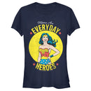 Junior's Wonder Woman Moms Are Everyday Heroes T-Shirt