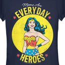 Junior's Wonder Woman Moms Are Everyday Heroes T-Shirt