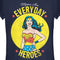 Junior's Wonder Woman Moms Are Everyday Heroes T-Shirt