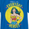 Boy's Wonder Woman Moms Are Everyday Heroes T-Shirt