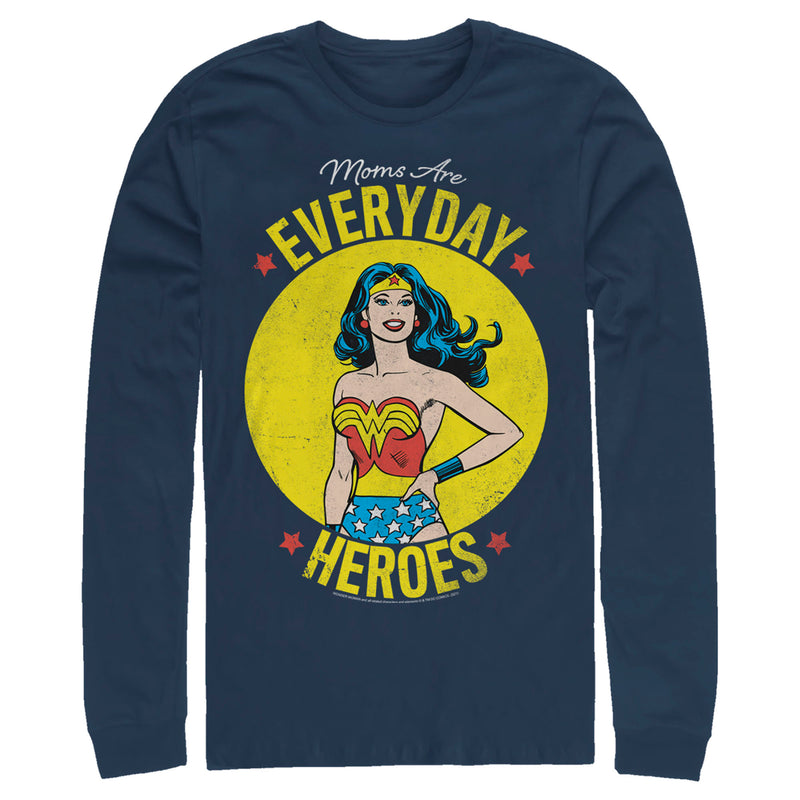 Men's Wonder Woman Moms Are Everyday Heroes Long Sleeve Shirt