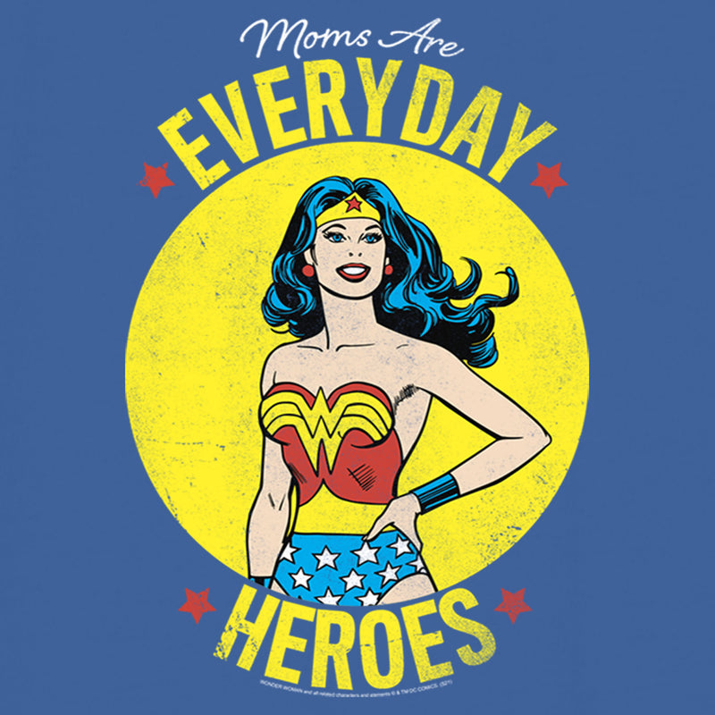 Women's Wonder Woman Moms Are Everyday Heroes Racerback Tank Top