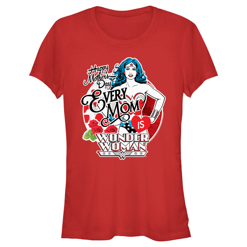 Junior's Wonder Woman Every Mom is Wonder Woman T-Shirt