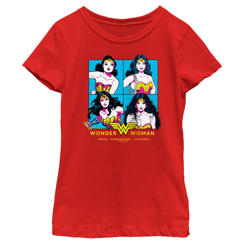 Girl's Wonder Woman Strongest Woman T-Shirt