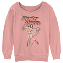 Junior's Wonder Woman Christmas Lights Sweatshirt