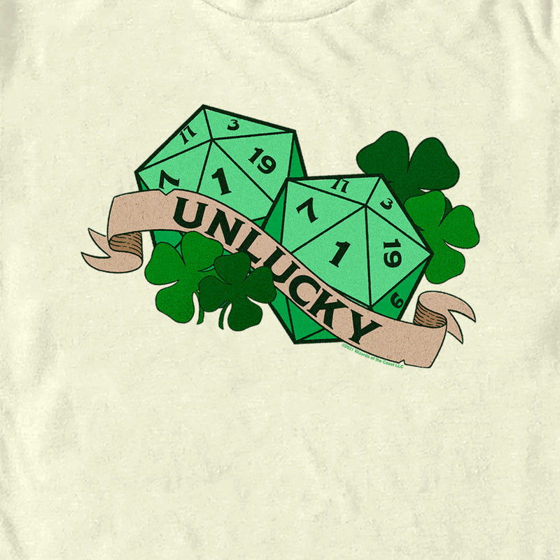 Men's Dungeons & Dragons St. Patrick's Day Unlucky Dice T-Shirt