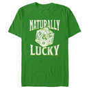 Men's Dungeons & Dragons St. Patrick's Day Naturally Lucky Dice T-Shirt