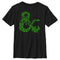 Boy's Dungeons & Dragons St. Patrick's Day Four-Leaf Clover Logo T-Shirt