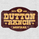 Women's Yellowstone Distressed Dutton Ranch Montana Est 1886 Logo Racerback Tank Top