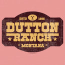 Junior's Yellowstone Distressed Dutton Ranch Montana Est 1886 Logo Sweatshirt