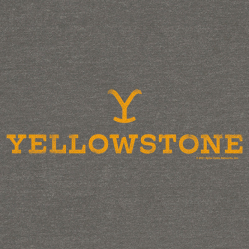 Junior's Yellowstone White Dutton Ranch Brand Logo Sweatshirt