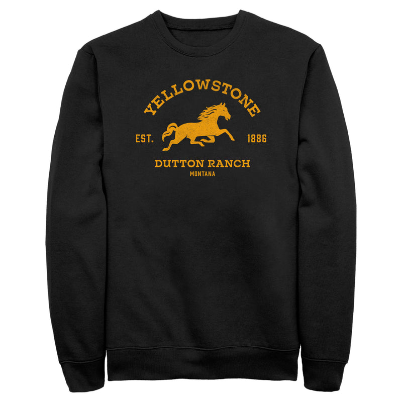 Men's Yellowstone Dutton Ranch Horse Logo Sweatshirt