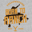 Men's Yellowstone Born to Ranch Dutton Silhouette T-Shirt