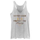 Women's Yellowstone Dutton Ranch 86 Protect the Family Racerback Tank Top