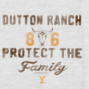 Women's Yellowstone Dutton Ranch 86 Protect the Family Racerback Tank Top